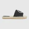 Gucci Women's Interlocking G Espadrille In Black