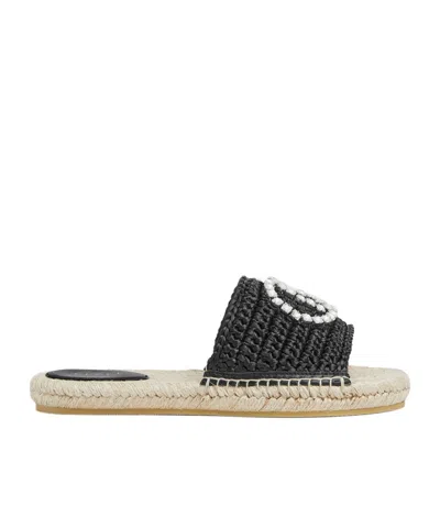 Gucci Women's Interlocking G Espadrille In Black