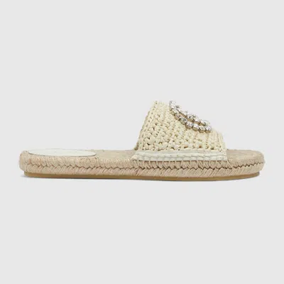 Gucci Women's Interlocking G Espadrille In Neutral