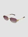 Gucci Generation Interlocking G 57mm Rectangular Sunglasses In Multi