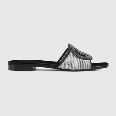 GUCCI GUCCI WOMEN'S INTERLOCKING G SLIDE SANDAL