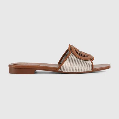 GUCCI GUCCI WOMEN'S INTERLOCKING G SLIDE SANDAL