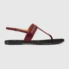Gucci Women's Interlocking G Web Sandal In Bordeaux