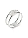 Gucci Interlocking G Silver Ring In Silver
