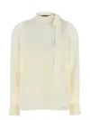 Gucci Ivory Crepe Blouse