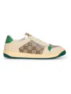 Gucci Women Ivory Leather Screener Sneakers