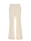 Gucci Ivory Silk Blend Pants For Women