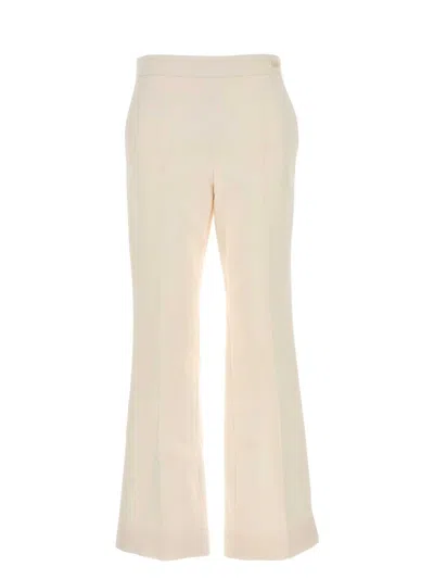GUCCI WOMEN'S IVORY SILK LEND PANT