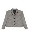 Gucci Collared Pocket Jacket In Gray