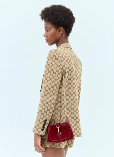 Gucci Women Jackie Notte Mini Shoulder Bag In Red