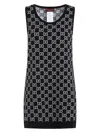 Gucci Women Embroidered Stretch Wool Blend Mini Dress In Multi