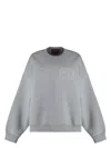 Gucci Cotton Crew-neck Sweatshirt In Grey
