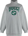 Gucci Jersey Sweatshirt In Grey