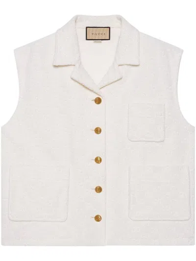 Gucci Women Jersey Waistcoat In White