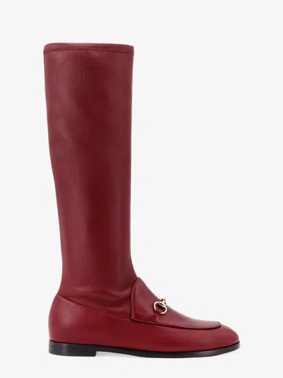 Gucci Women Jordaan Leather Boots