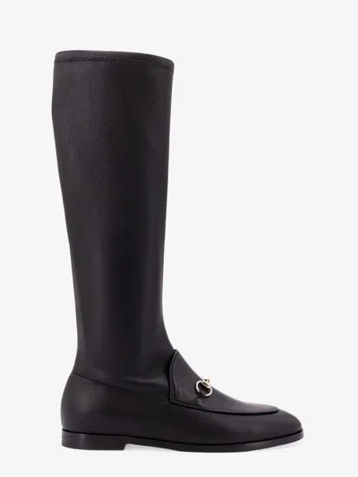 GUCCI GUCCI WOMEN JORDAAN LEATHER BOOTS