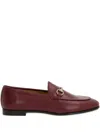 Gucci Women Jordaan Leather Loafers In Brown
