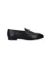 Gucci Jordaan Embossed Leather Loafers In Black
