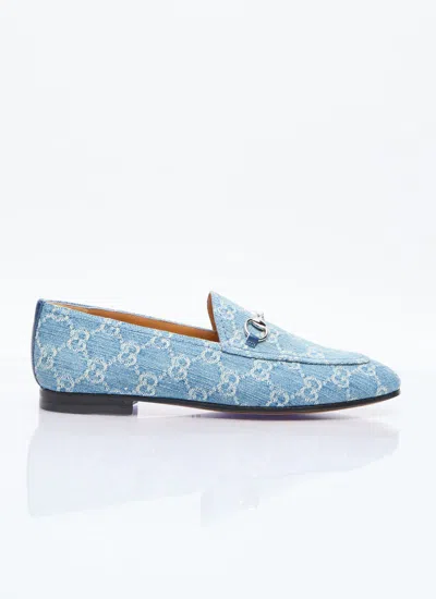 Gucci Women Jordaan Loafers In Blue