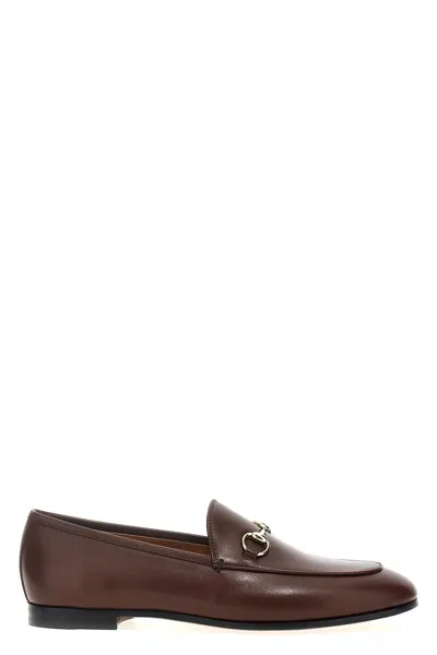 Gucci Women 'jordaan' Loafers In Brown