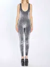 Gucci Crystal Chenille Sleeveless Jumpsuit Pattern In Gray