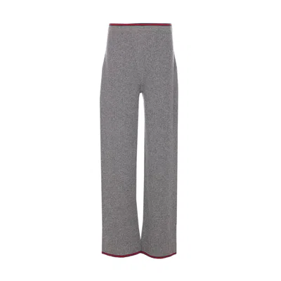 Gucci Women Knitted Pants In Gray