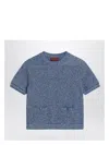 Gucci Women's Knitted T-shirt In Blue