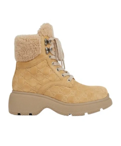 GUCCI WOMEN'S LACE-UP ANKLE BOOT