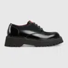 Gucci Web Lace-up Shoes In Black
