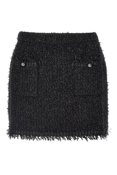 ミニスカート Gucci Black Viscose Blend Mini Skirt Gucci Black Viscose Blend Mini Skirt | ModeSens