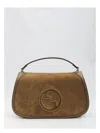 Gucci Large Blondie Handbag In Brown