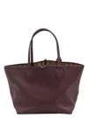 Gucci Borsa Shopping Reversibile In Pelle Bordeaux Donna In Brown