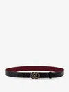 Gucci Belt With Interlocking G Buckle In Black
