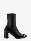 Gucci Women Leather Boots With Metal Horsebit In Black