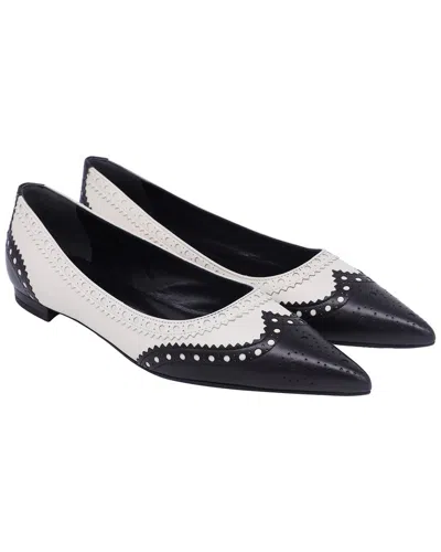 GUCCI GUCCI WOMEN'S LEATHER BROGUE BALLET FLAT (AUTHENTIC PRE-LOVED)