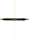 Gucci 20mm Gg Marmont Leather Chain Belt In Gold