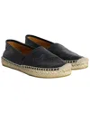 Gucci Women's Leather Ssima Signature Espadrille Flat (authentic Pre-  Loved) In Black