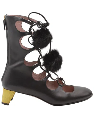 GUCCI GUCCI WOMEN'S LEATHER HELOISE LACE-UP GLADIATOR BOOT (AUTHENTIC PRE-LOVED)