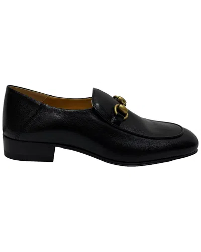 Gucci Women's Leather Horsebit Slip On Loafer (authentic Pre-loved) In Black