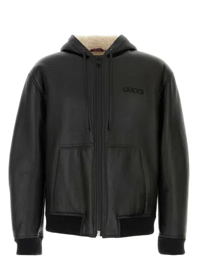 Gucci Black Leather Jacket