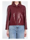 Gucci Women's Leather Jacket In Red