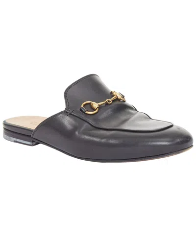 Pre-owned Gucci Women's Leather Princetown Horsebit Loafer Mule (authentic Pre-loved)