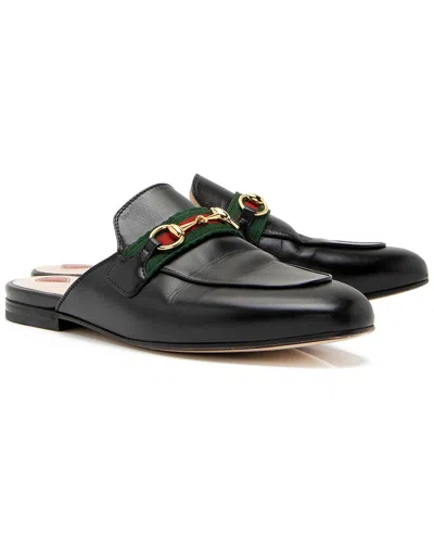 Pre-owned Gucci Women's Leather Princetown Mule (authentic Pre-loved)