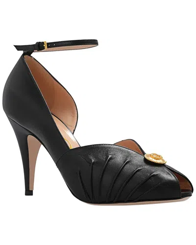 Gucci Women's Leather Pump (authentic Pre-loved) In Black