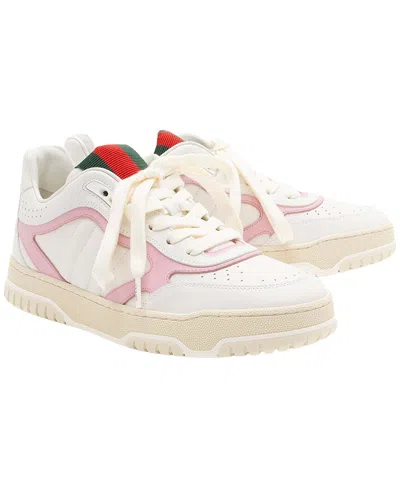 Gucci Women's Leather Re-web Sneaker (authentic Pre-loved) In Neutral