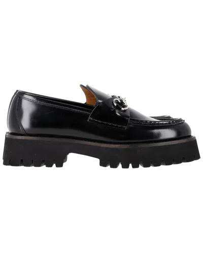 Pre-owned Gucci Women's Leather Sylke Horsebit Platform Loafer (authentic Pre-loved) In Black