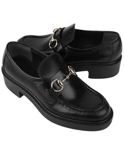 Pre-owned Gucci Women's Leather Women's Loafer (authentic Pre-loved)