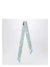 Gucci Light Silk Scarf In Printed Light Blue In Light Blue