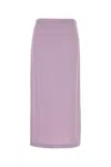 Gucci Women Lilac Crepe Skirt In Purple