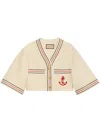 Gucci Women Linen Blend Jacket In Neutral